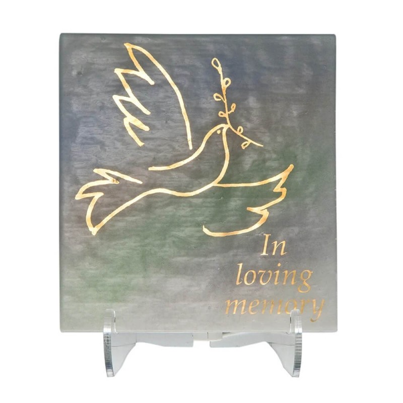 Dove of Peace Electric Yahrzeit Lamp | Yahrzeit Candles & Accessories