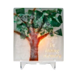 Tree of Life Electric Yahrzeit Lamp | Yahrzeit Candles & Accessories |