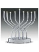 Silver Entwined Electric Menorah | Hanukkah | Judaica
