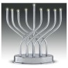 Silver Entwined Electric Menorah | Hanukkah | Judaica