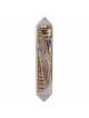 Vortex Amber Wedding Glass Keepsake Mezuzah Case | Wedding | Judaica