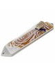 Vortex Amber Wedding Glass Keepsake Mezuzah Case | Wedding | Judaica
