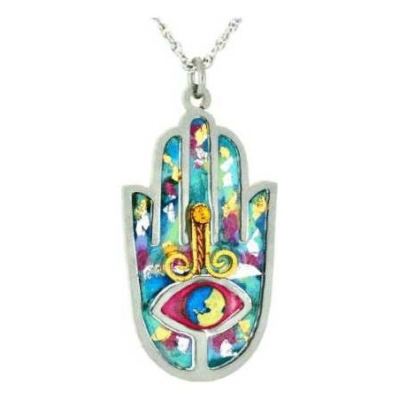 Blue Hamsa Necklace | Jewelry | Judaica