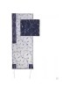 Navy Blue Organza Floral Embroidered Tallit Set By | Tallit/Tallis | J