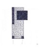 Navy Blue Organza Floral Embroidered Tallit Set By | Tallit/Tallis | J