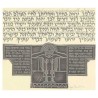 Bat Mitzvah Blessing Framed Metallic Art Print | Art | Judaica