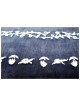 Navy Blue Organza Striped Floral Tallit Set By Yai | Tallit/Tallis | J