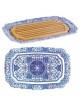 Spode Challah Tray with Wooden Insert | Challah Boards | Judaica