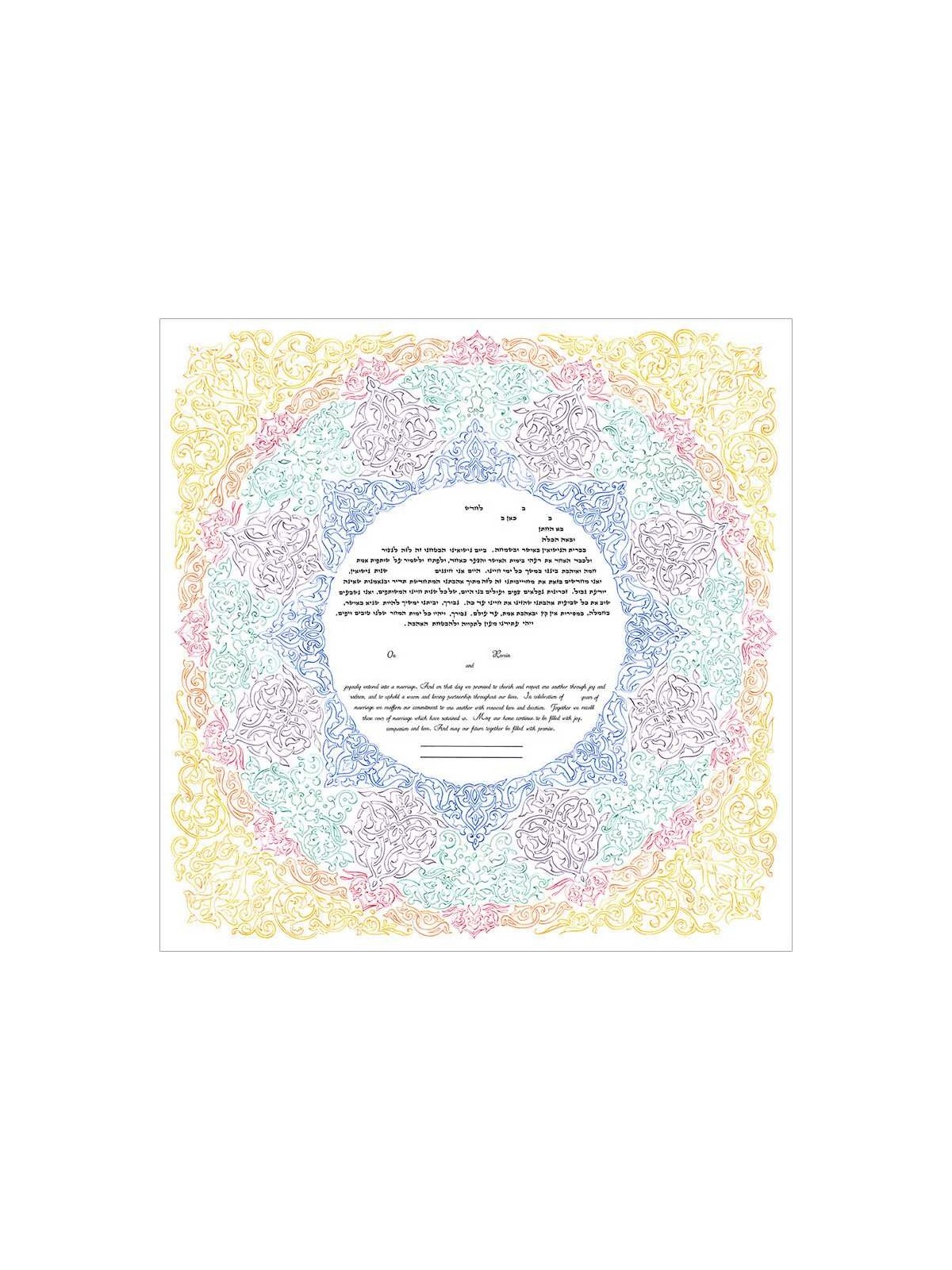 Majolica Ketubah | All Judaica | Judaica