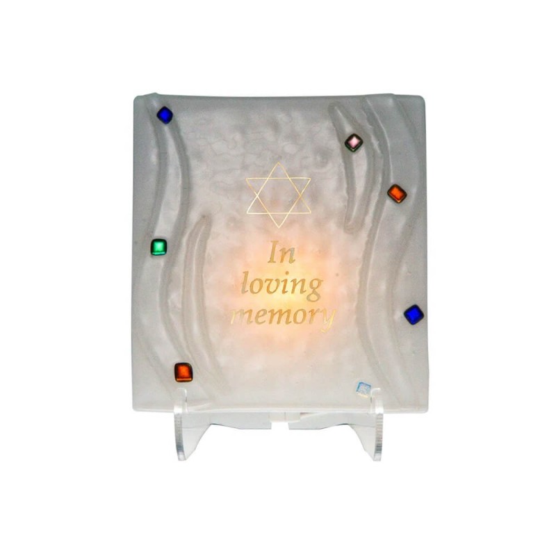 Woven Pattern Electric Yahrzeit Lamp | Yahrzeit Candles & Accessories