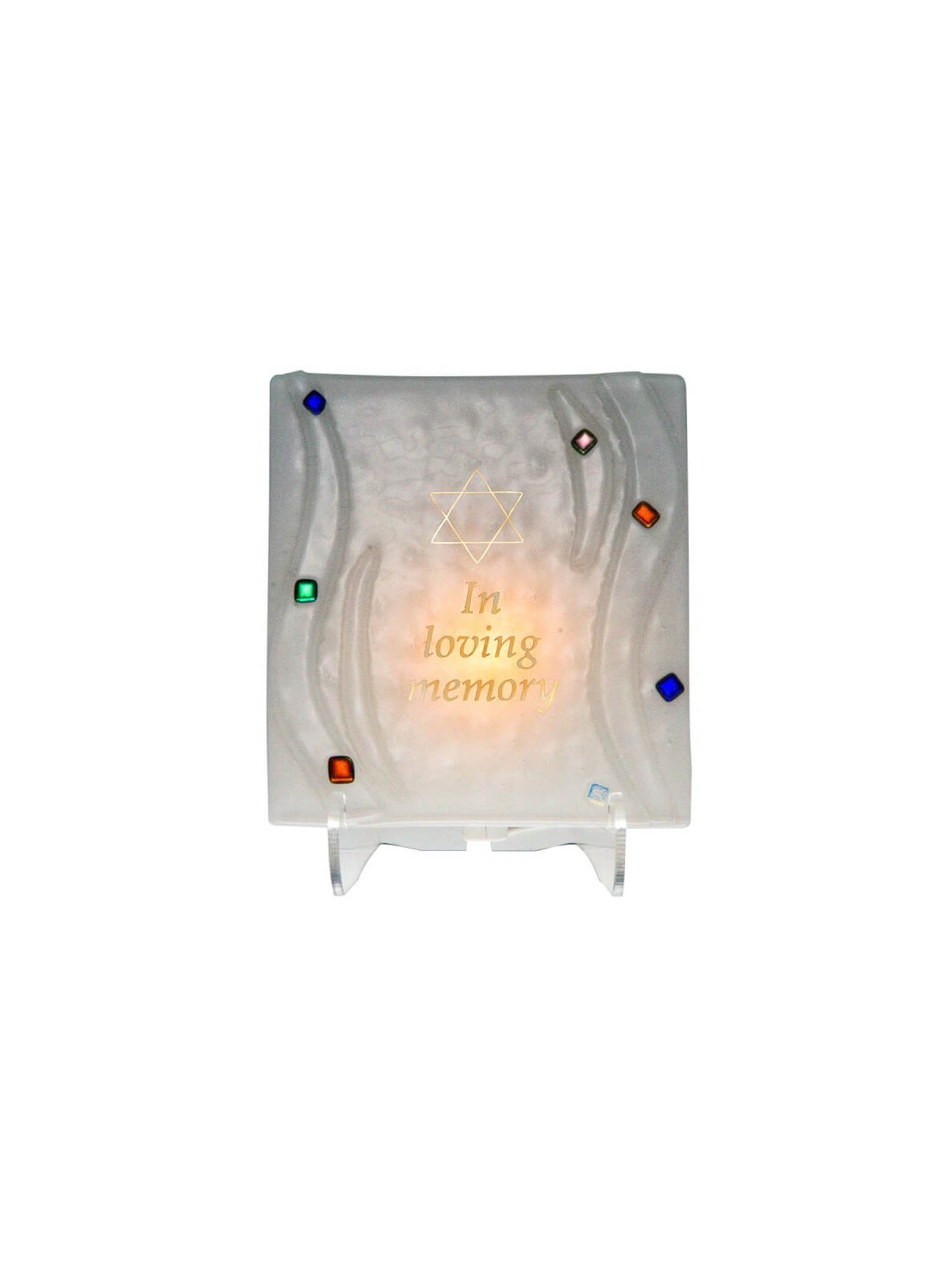 Woven Pattern Electric Yahrzeit Lamp | Yahrzeit Candles & Accessories
