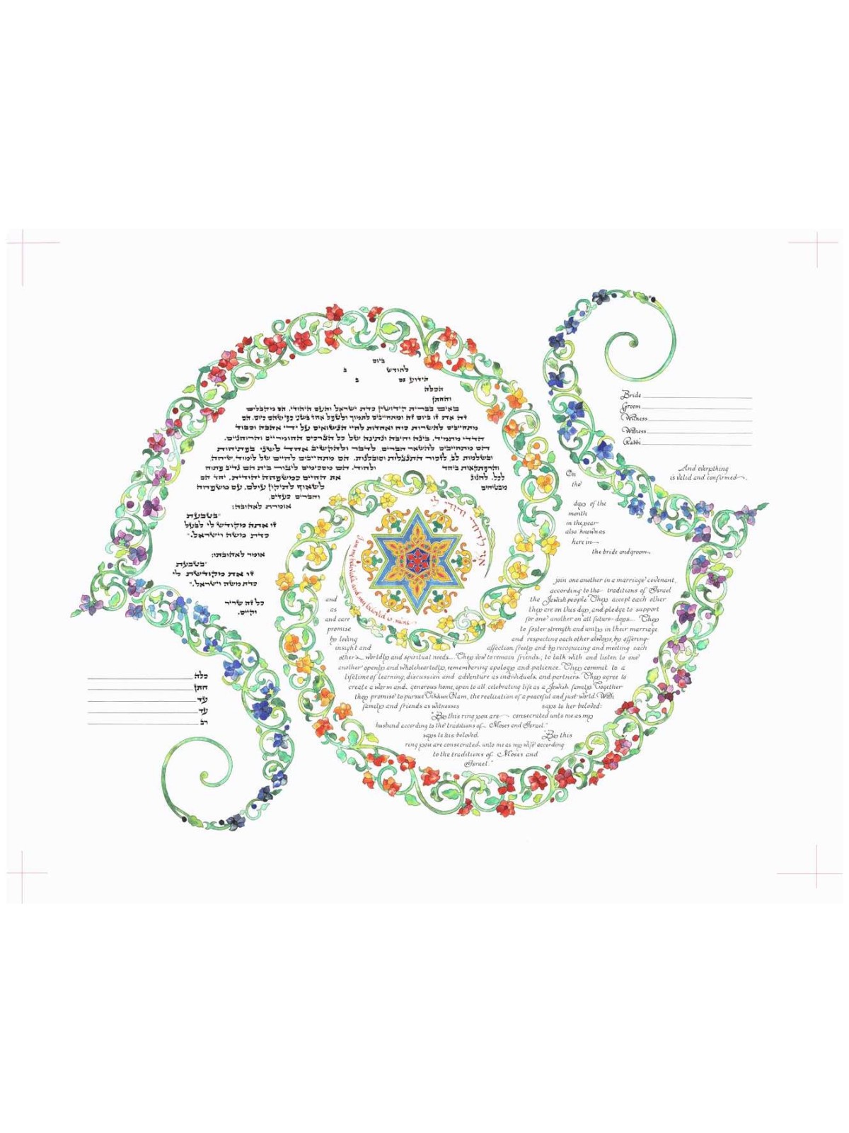 Duet of the Beloveds Ketubah | All Judaica | Judaica