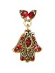 Hamsa Ruby Double Chain Necklace | Jewelry | Judaica