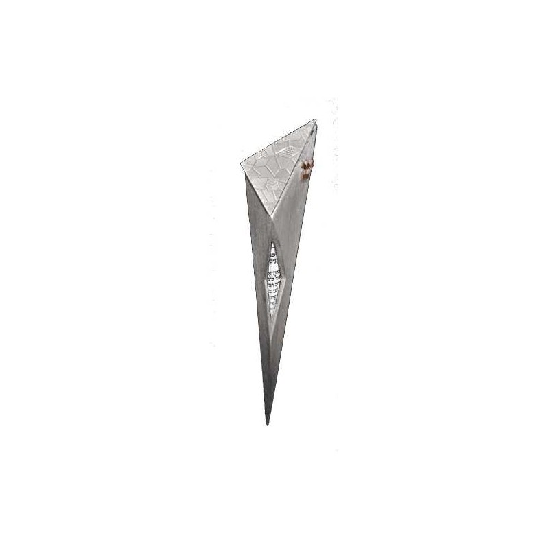 Modern Gray Patchwork Mezuzah Case | Mezuzahs | Judaica