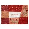 Red Pomegranate Patchwork Afikomen Bag | Passover | Judaica