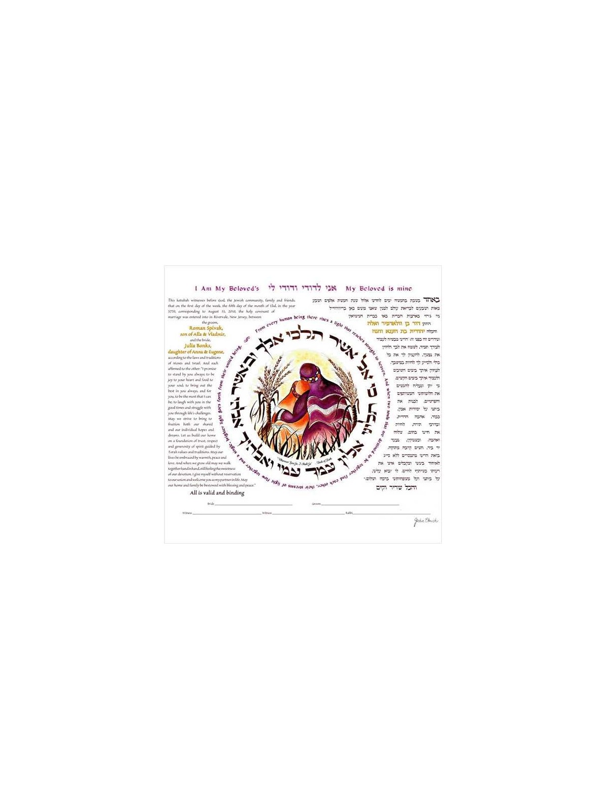 Wherever You Go Ketubah | All Judaica | Judaica