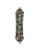 Black with Mother of Pearl Flowers Mezuzah Case | Artists and Designer