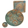 Ceramic Patina Seder Set | Passover | Judaica