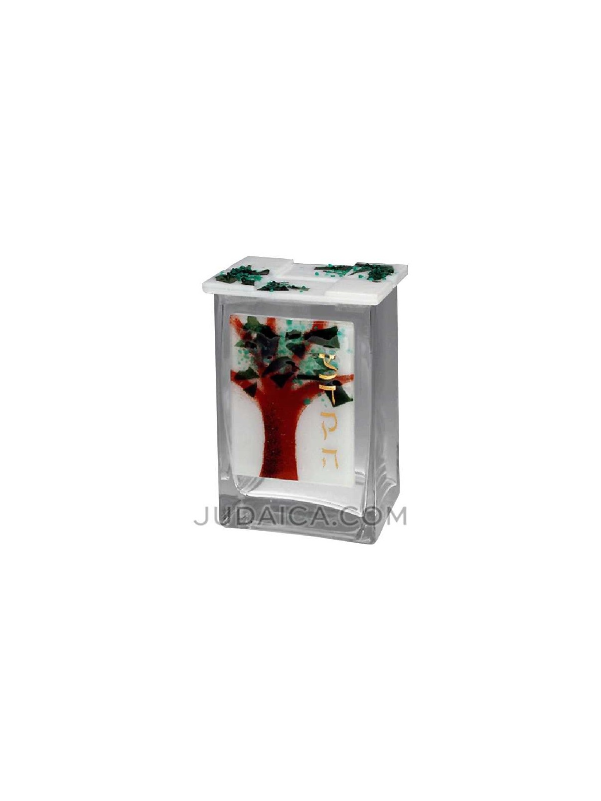 Glass Tree of Life Tzedakah Box | Tzedakah Boxes | Judaica