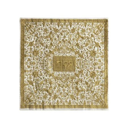 Oriental Gold Matzah Cover | Passover | Judaica
