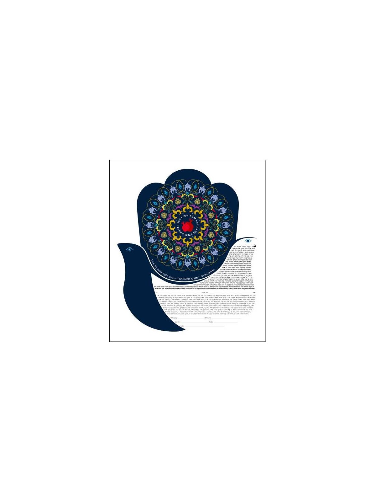Seven Blessings II Ketubah | All Judaica | Judaica