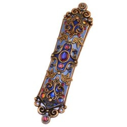 Iridescent Jeweled Mezuzah Case | Mezuzahs | Judaica