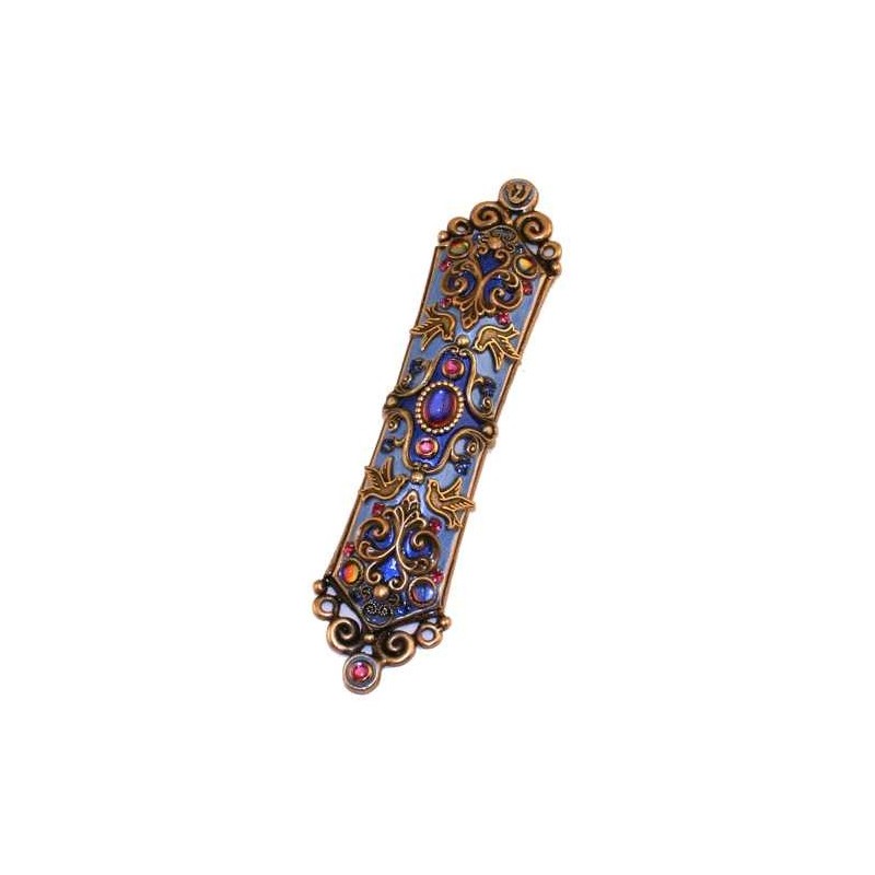 Iridescent Jeweled Mezuzah Case | Mezuzahs | Judaica