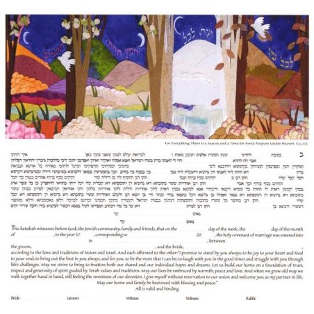In Every Season Ketubah | All Judaica | Judaica