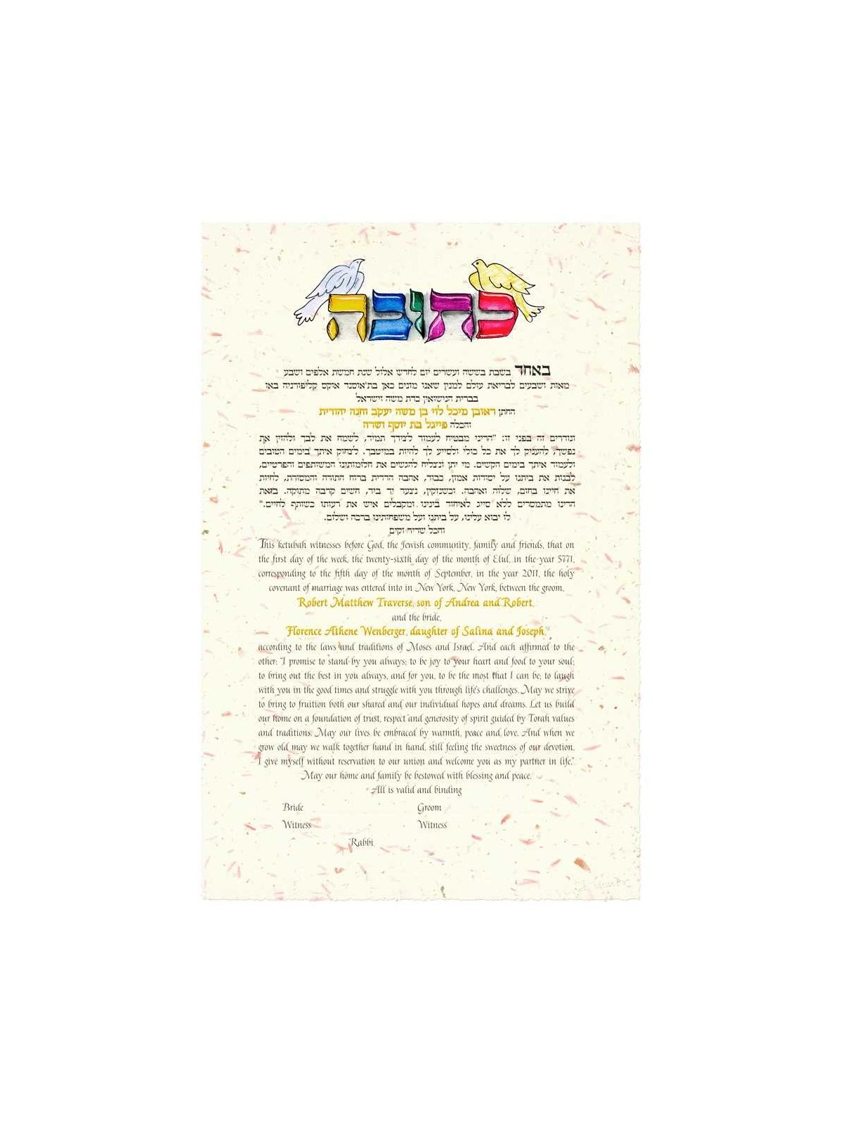 Adama Ketubah | All Judaica | Judaica