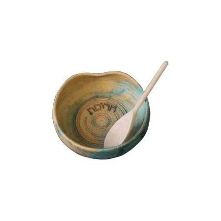 Ceramic Patina Charoset Bowl | Passover | Judaica