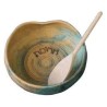 Ceramic Patina Charoset Bowl | Passover | Judaica