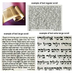 Megillah Esther Scroll - Chabad Large | Purim | Judaica