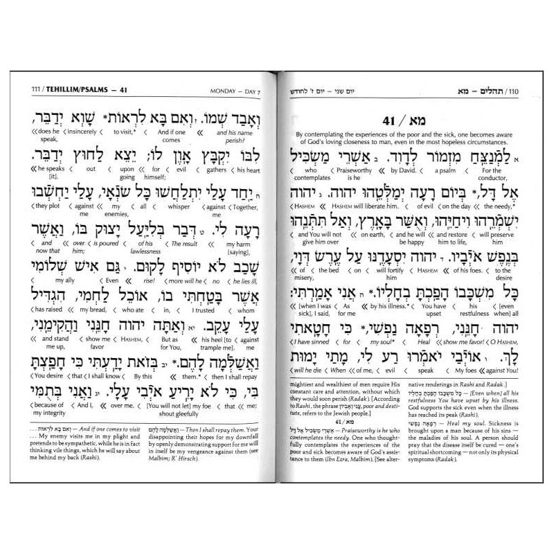 ArtScroll Interlinear Compact Tehillim: Schottenst | Books | Judaica
