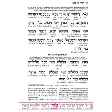 The Interlinear Haggadah: The Schottenstein Editio | Passover | Judaic