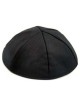 Black Lined Terylene Kippah - Size 7 | Kippahs | Judaica