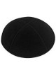 Black Suede Kippah - Medium | Kippahs | Judaica