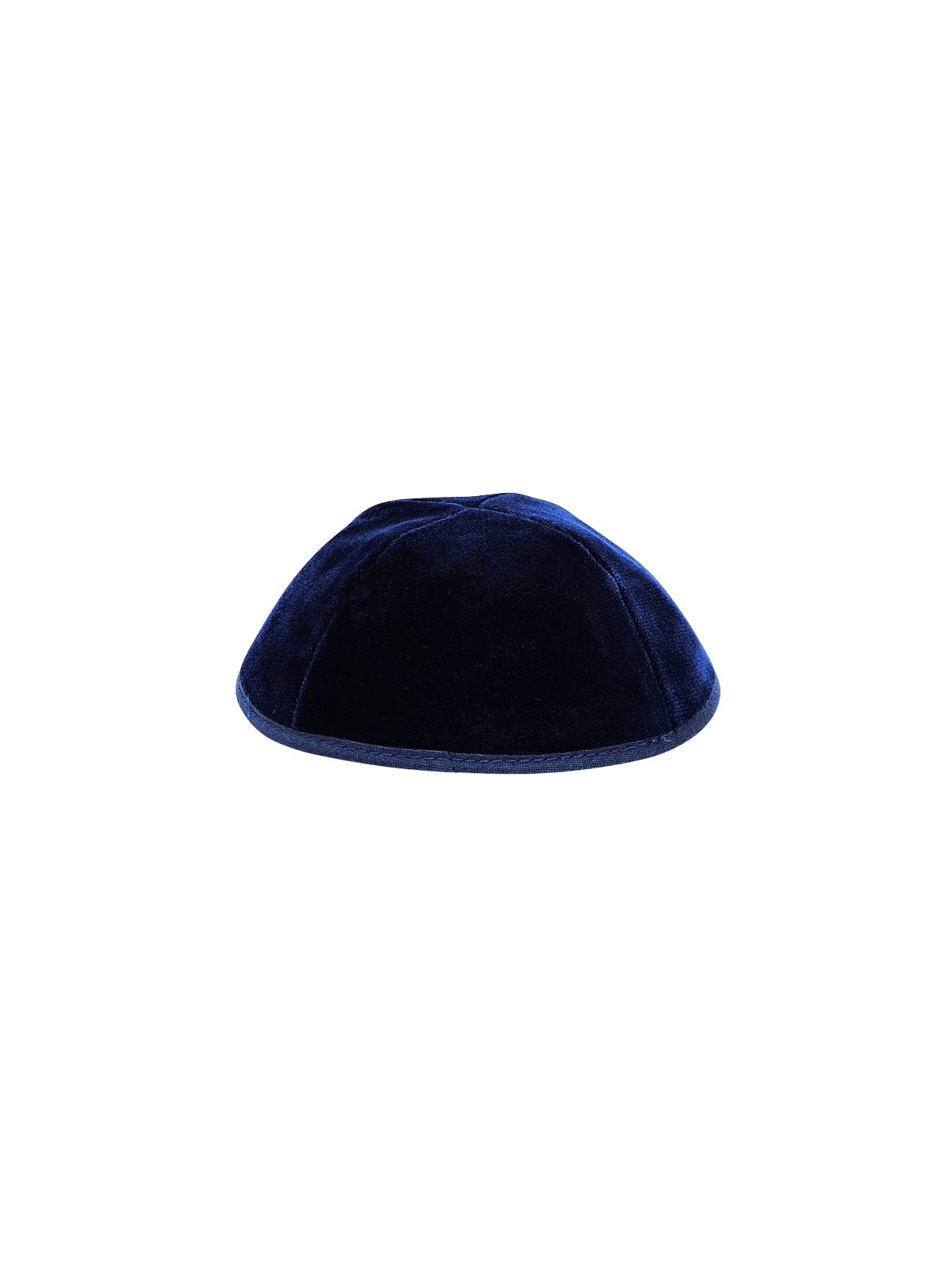 Navy 4 Part Velvet Kippah - Size 3 | Kippahs | Judaica