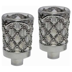 Neronim Daisy Glass Candle Holders | Artists and Designers | Judaica