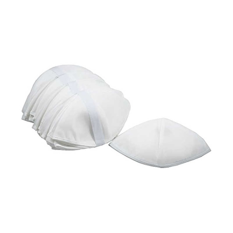Unlined Rayon Shul Kippahs - White/Gross | Kippahs | Judaica