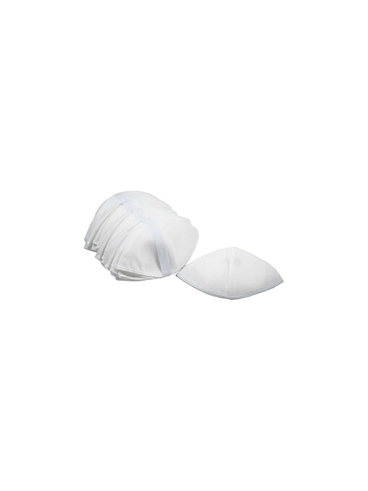 Unlined Rayon Shul Kippahs - White/Gross | Kippahs | Judaica