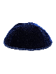 Navy 4 Part Velvet Kippah - Size 7 | Kippahs | Judaica