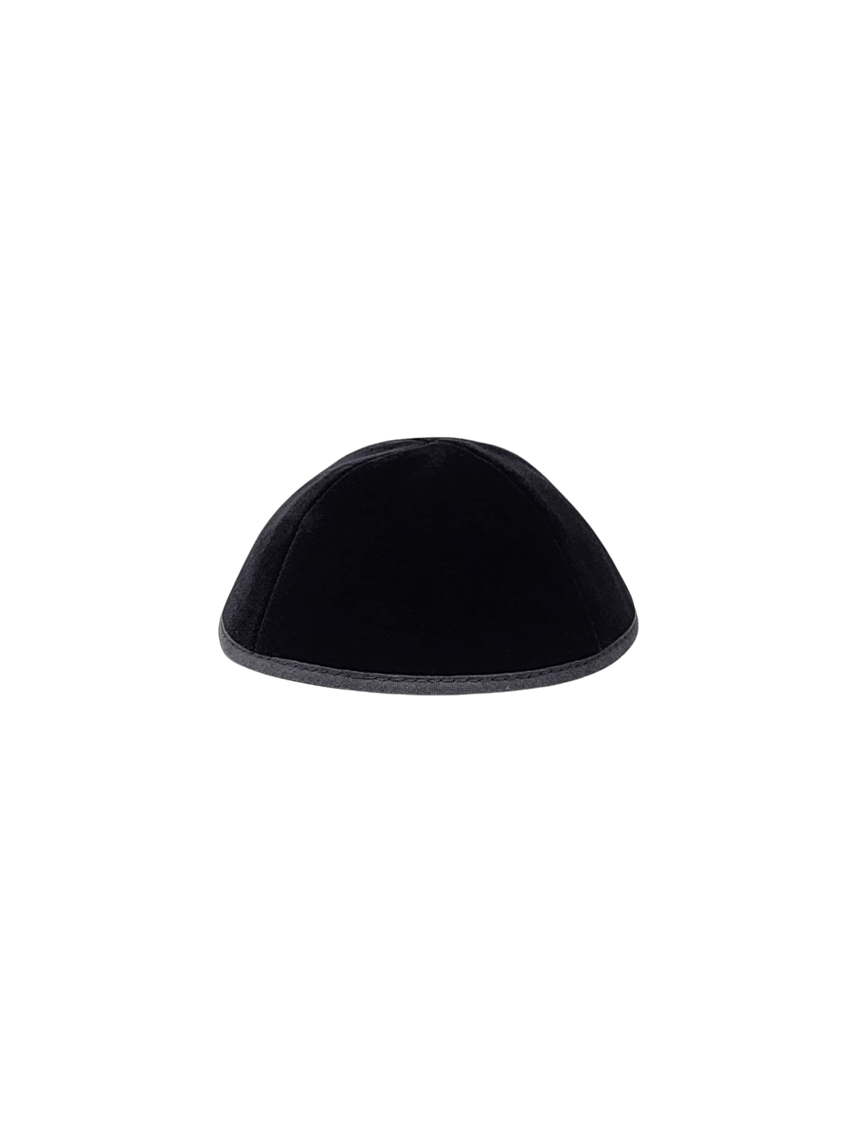 Black 4 Part Velvet Kippah - Size 7 | Kippahs | Judaica