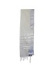 Traditional White with Silver Stripes Wool Tallit | Tallit/Tallis | Ju