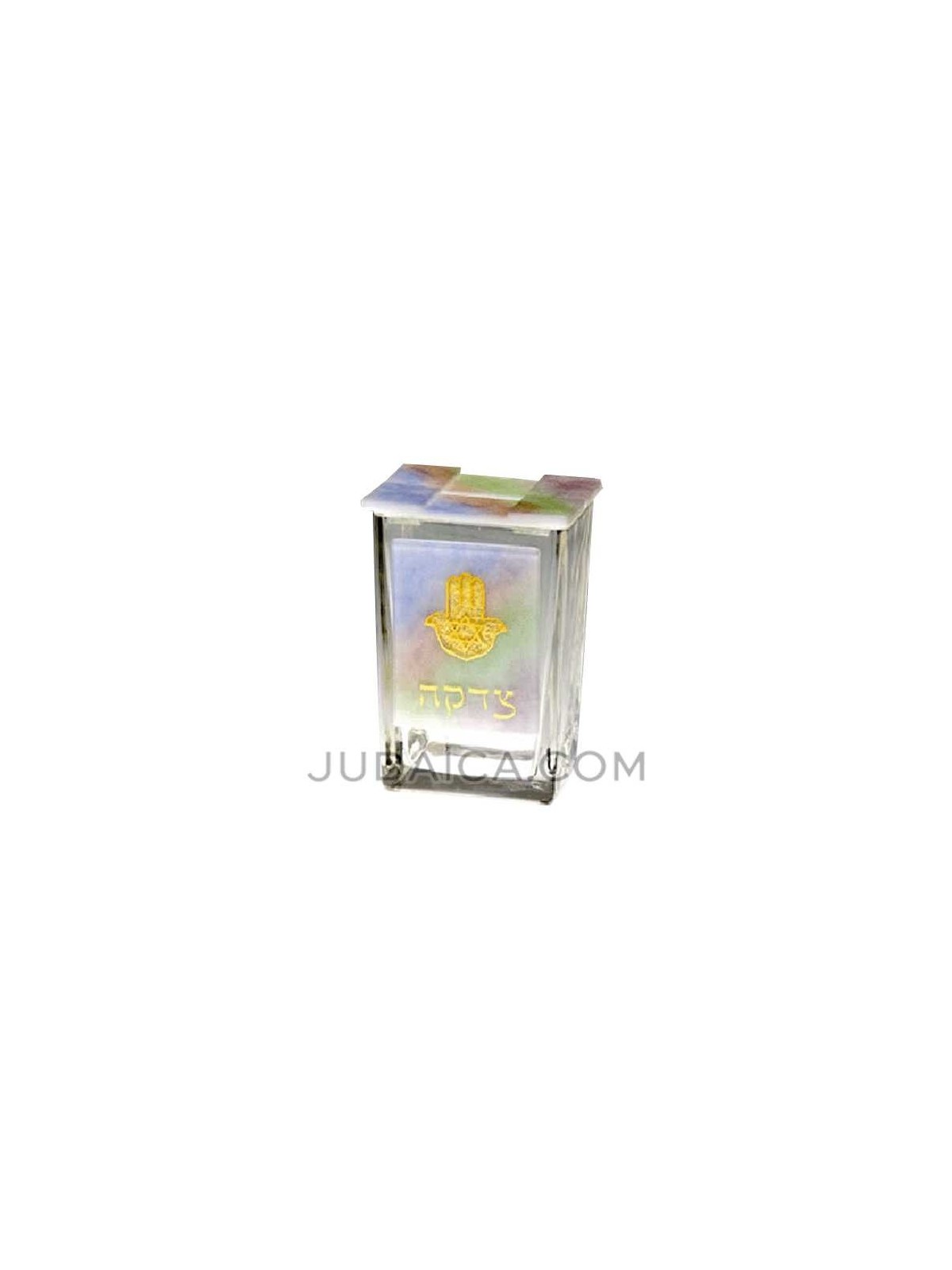 Hamsa Rainbow Tzedakah Box | Tzedakah Boxes | Judaica