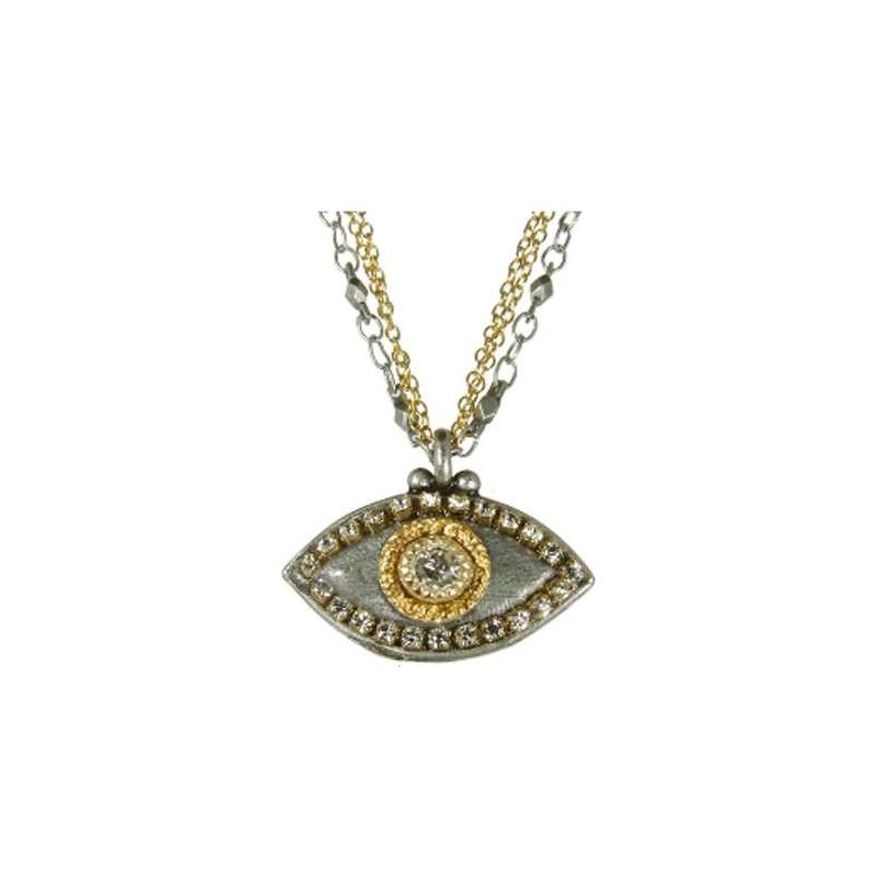 Silver Gray Evil Eye Necklace | Jewelry | Judaica