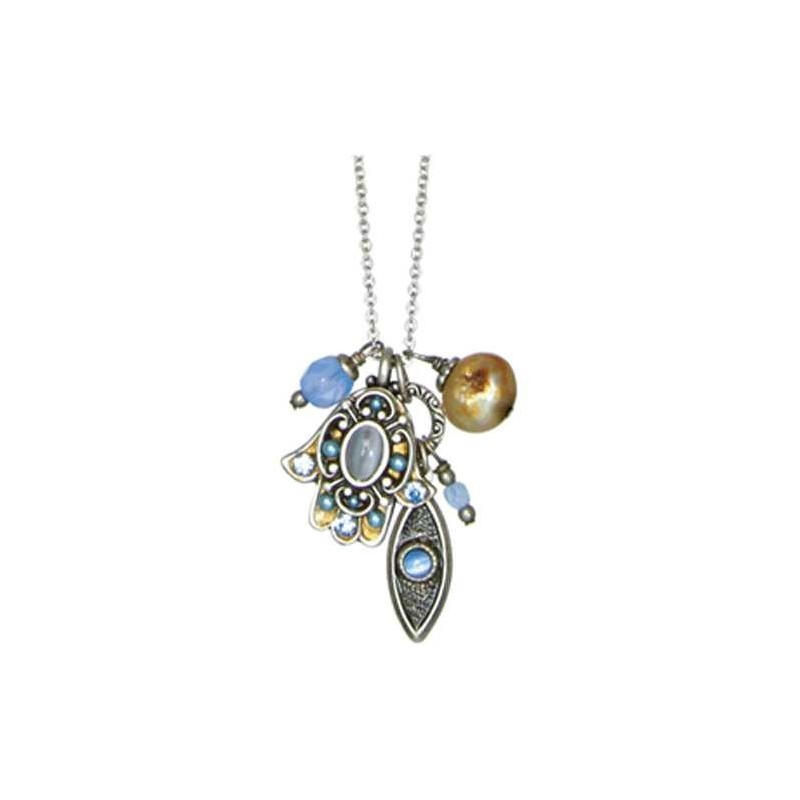 Hamsa Eye Blue Necklace | Jewelry | Judaica