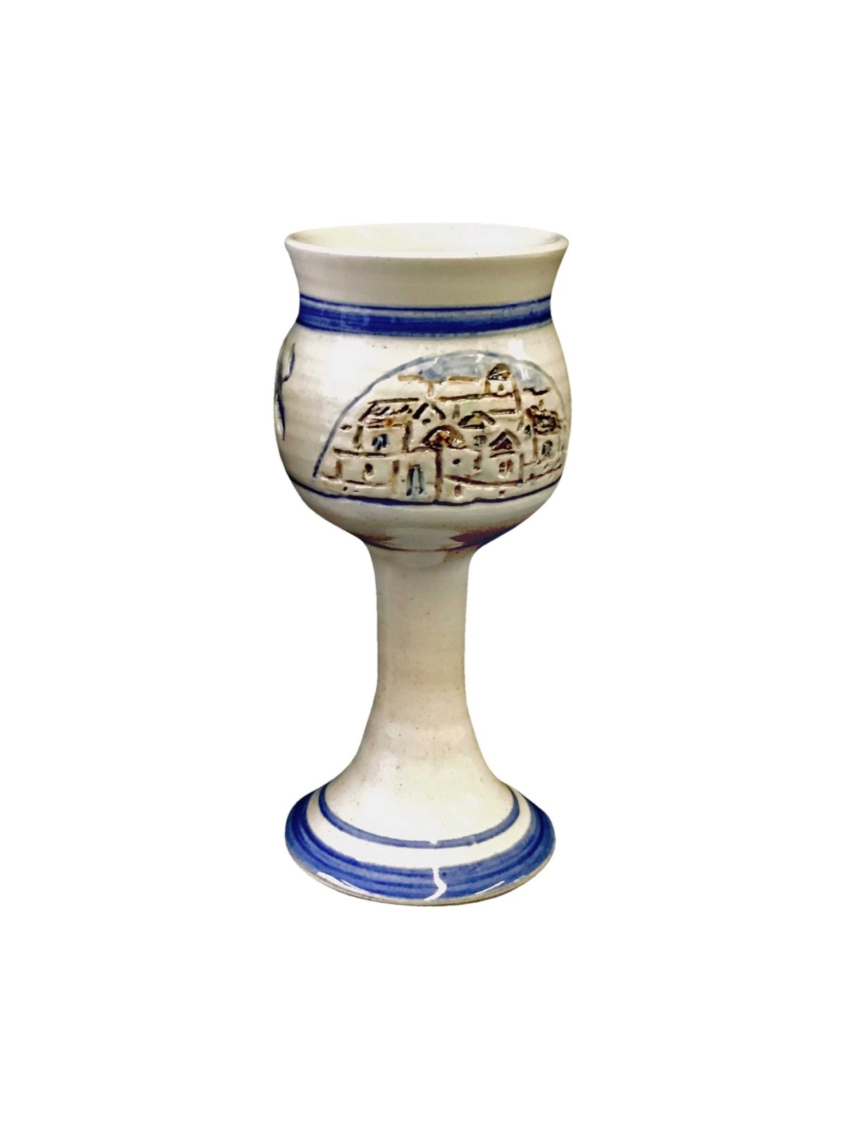 Hand Made Ceramic Jerusalem Elijah's Cup | Passover | Judaica