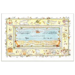 Baby Boy Naming Certificate | New Baby | Judaica
