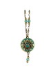 Gold and Green Star of David Necklace | Jewelry | Judaica
