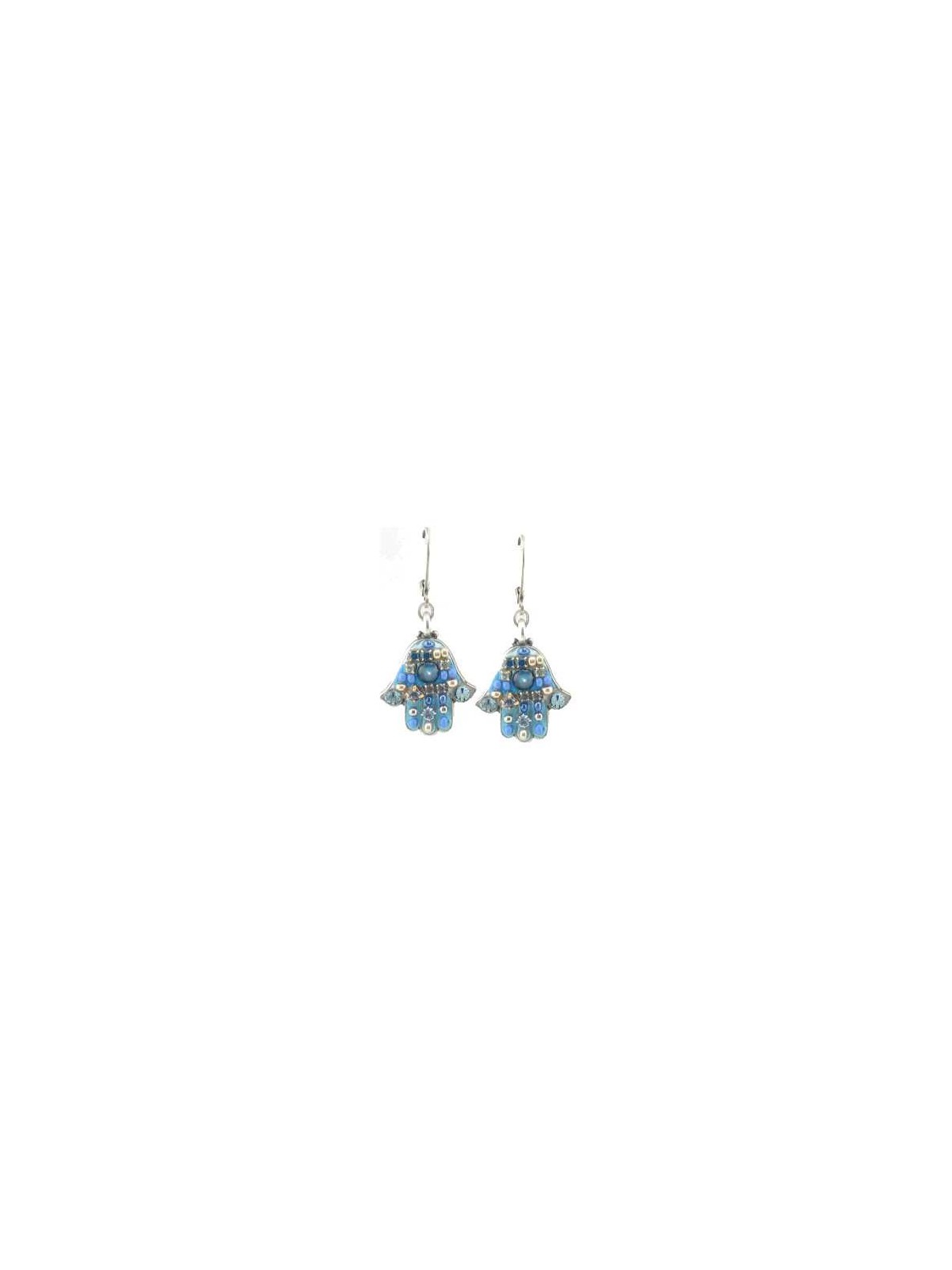 Blue Hamsa Earrings | Jewelry | Judaica